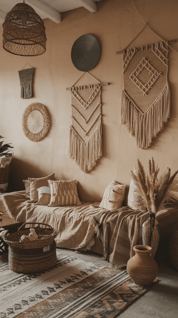 Boho Living Room Ideas (75)