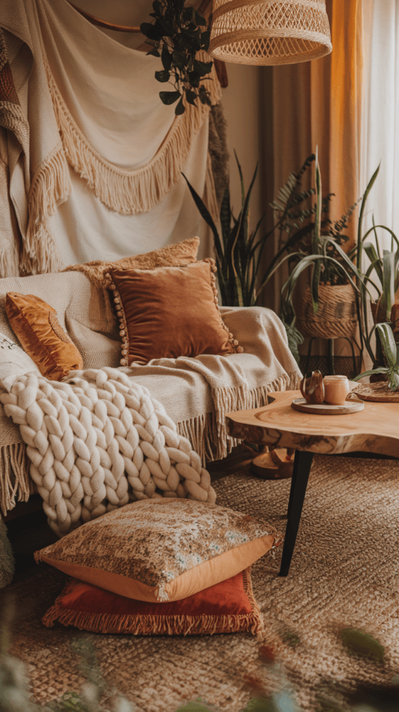 Boho Living Room Ideas (82)